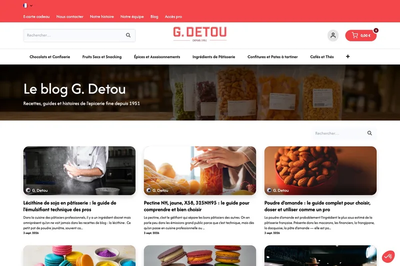 Les guides ingrédients du blog G. Detou